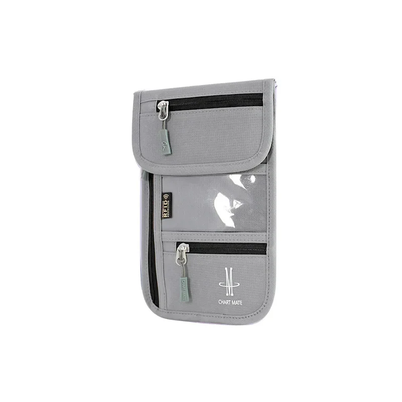 Travel Documents, Passport, Flight Ticket Storage Bag, Multi-functional Anti theft Portable Crossbody Wallet, Mobile Phone Bag