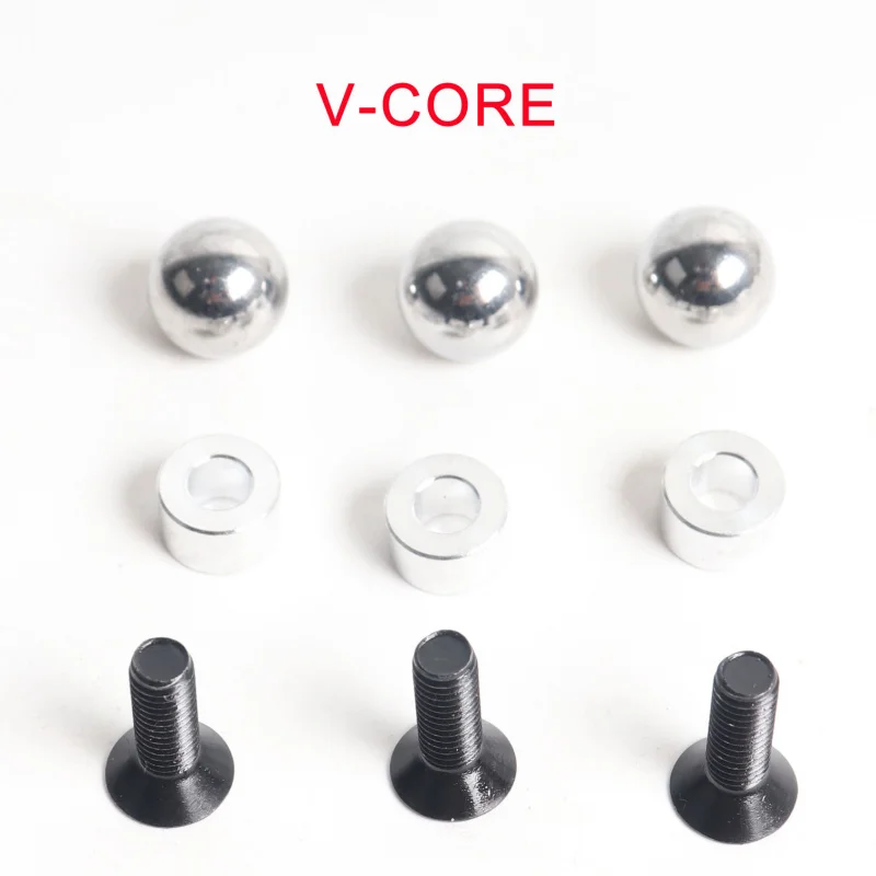

V-CORE hot bed accessories, aluminum column rings, aluminum pads, steel balls, screw kits, V-core 3d printer accessories
