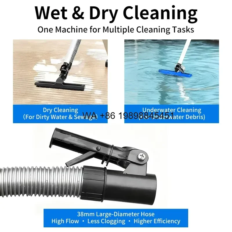 Wmwmnu All-in-One Pond Industrial Grade Wet Dry Sludge Removal with Built-In Filter System for Efficient Cleaning