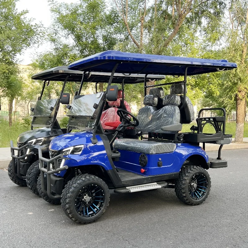 

New Model Style 2/4/6 Seat Sightseeing Bus Club Cart Electric Golf Buggy Hunting Cart Custom Color Golf Buggy for Adults