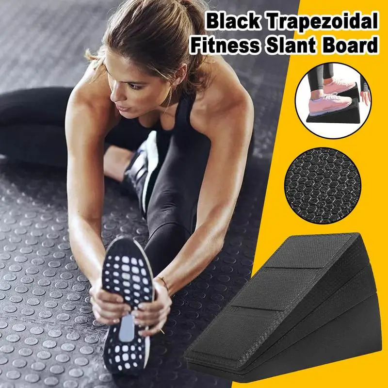 

Slant Boards For Exercise Squat Trapezoid Ramp Plate Versatile Anti-Slip Slant Board Calf Stretcher 3-Levels Adjustable For
