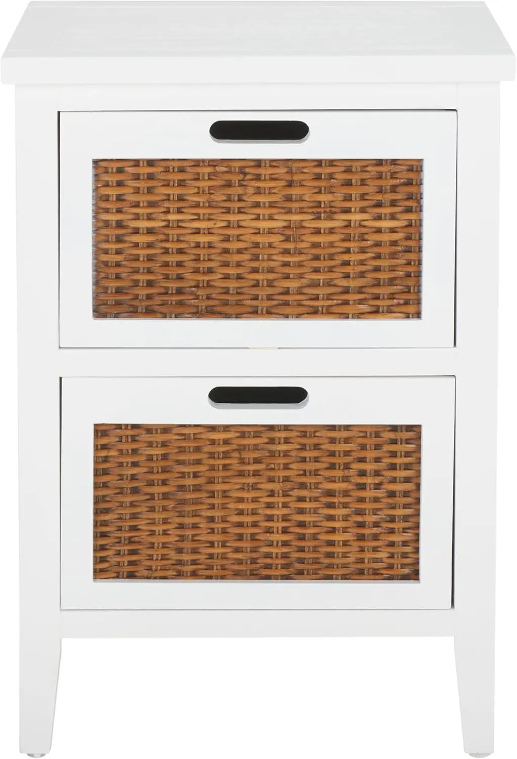 

Коллекция American Homes: Приставной столик Jonah из темного тика с 2 ящиками