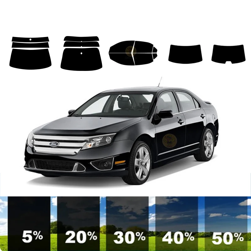 precut Removable Window Tint Film For Car 100% UVR 5%-35%VLT Heat Insulation Carbon ﻿For FORD FUSION 4 DR SEDAN 2006-2012