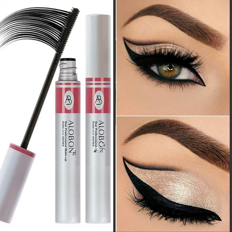 Mascara Đen 3D Sợi Đơn Lông Mi Cong Tự Nhiên Kéo Dài Mi Mascara Nhanh Trang Điểm