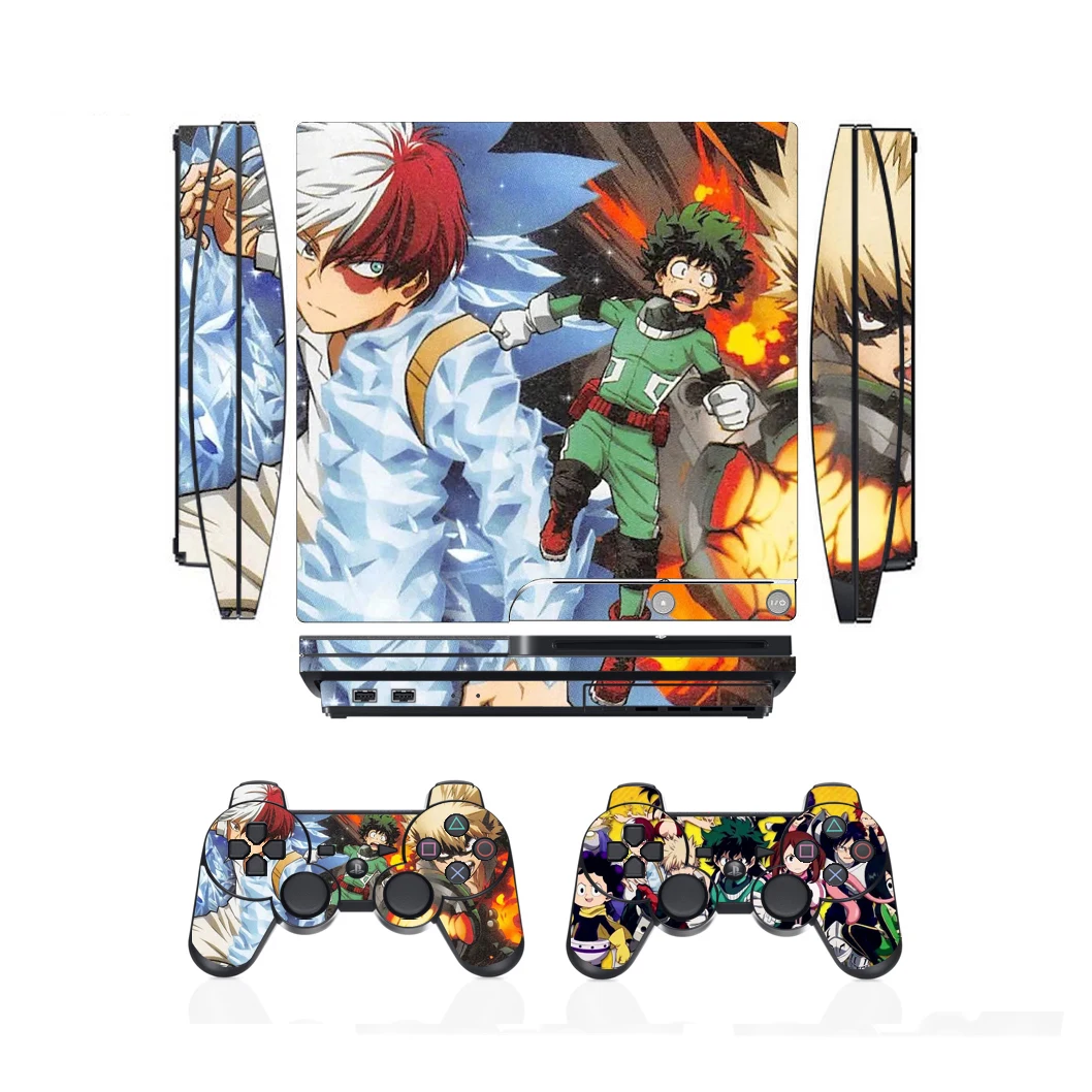 2701 Vinyl Haut Aufkleber Protector für Sony PS3 Slim PlayStation 3 Slim und 2 controller skins Aufkleber