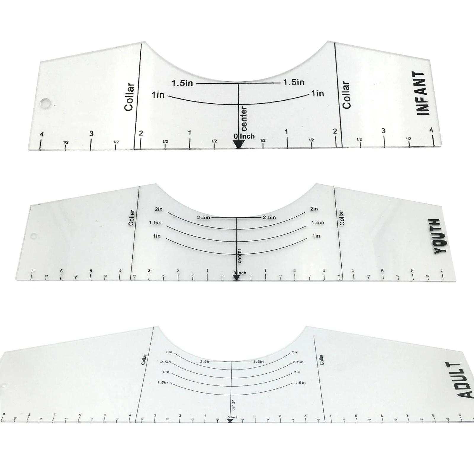 T-Shirt Ruler T-Shirt Alignment Tool Ruler for Vinyl Decals Vinyl T-Shirt Ruler for T-shirt Alignment for Vinyl Decals