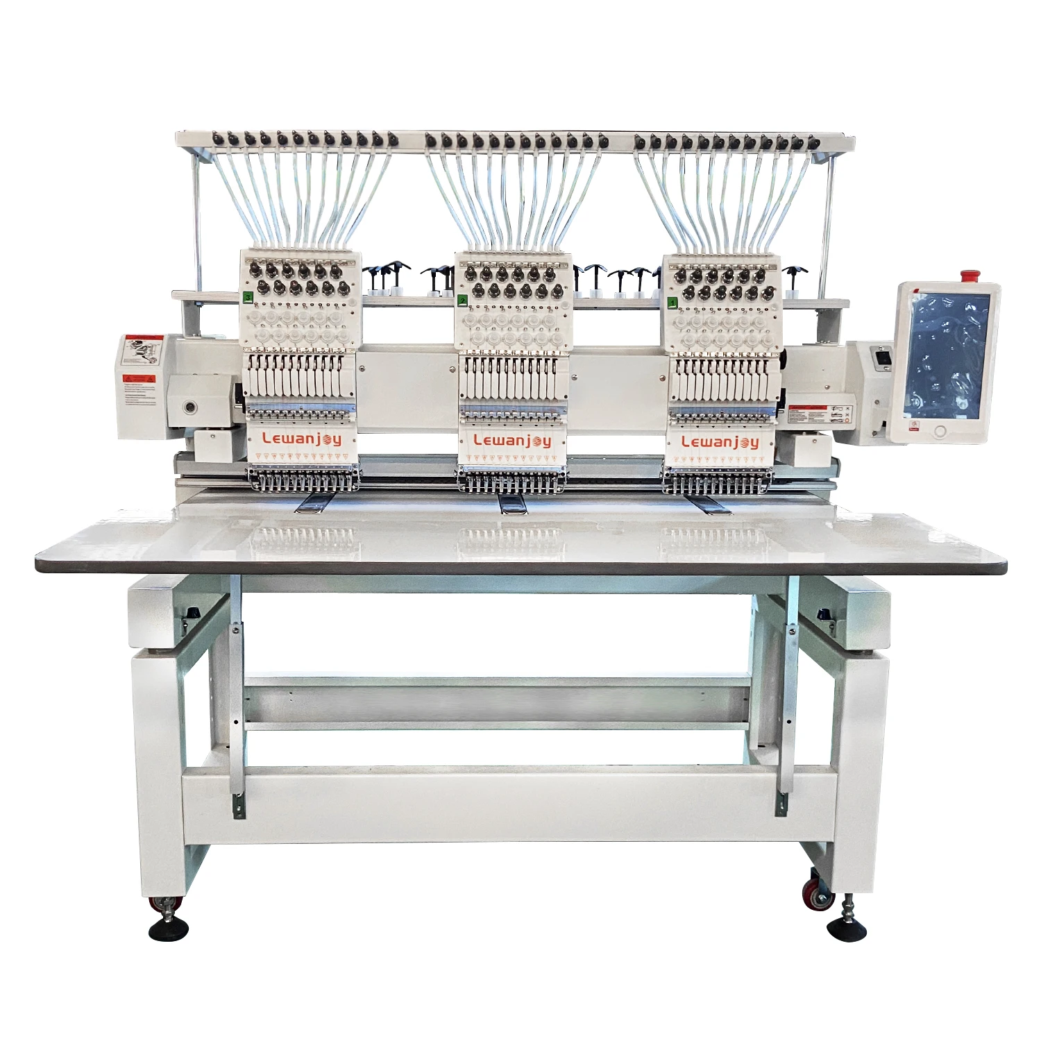 High Speed Three Heads 9/12 Needles Computer Flat Hat Embroidery Machine Free ShIpping For Embroider Shop