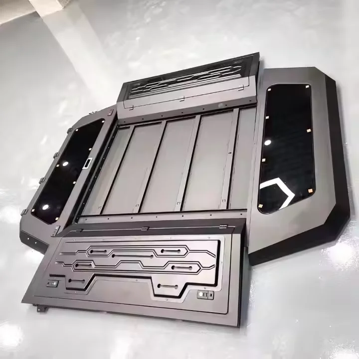 

ForWaterproof Truck Camper Black Canopy 4x4 Pickupk Truck Topper Canopy for Navara Np300 Frontier Nismo Hardtop