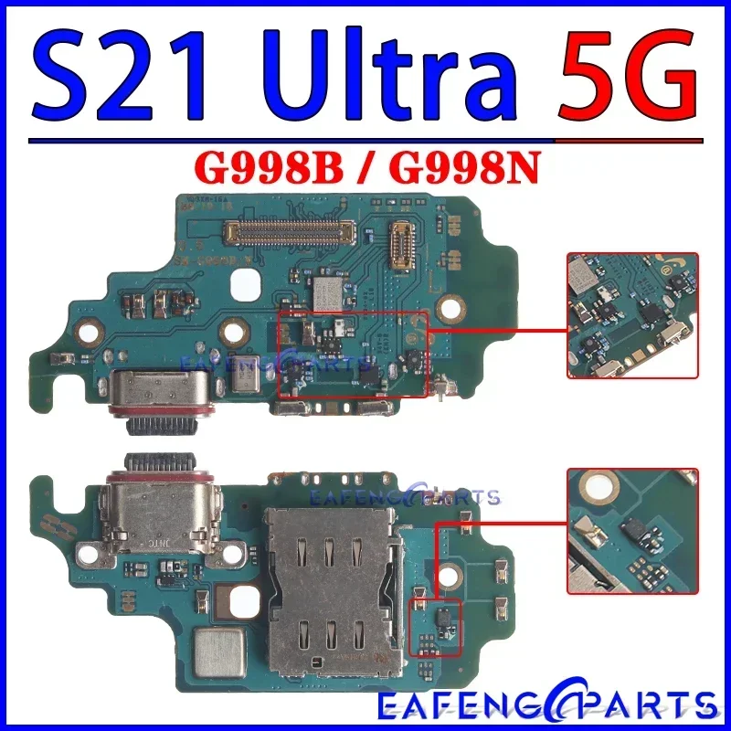 Usb Dock Charger Ports for Samsung Galaxy S21 S22 Fe Plus Ultra G991 G996 G998 G990 S901 S906 S908 B U N Charging Board Module