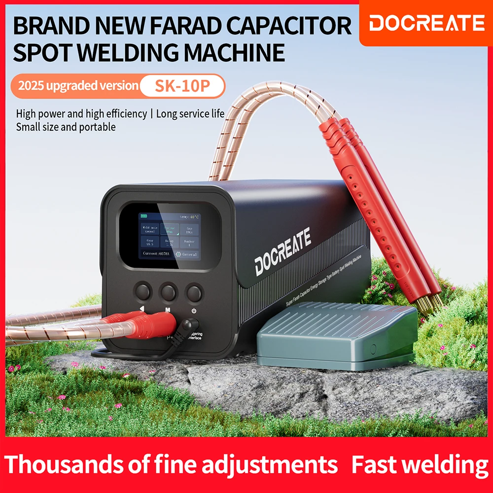 SK-10P 18650 Lithium-Ion Battery Spot Welder, Colour Screen 