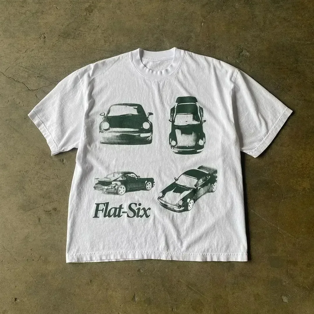 Harajuku Y2k Clothing Vintage Fashion Printed T Shirt Street Hip Hop T-shirt Cotton Crew Neck Tops Summer Men Women Tee Shirt image 6