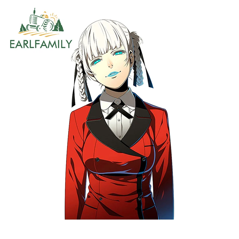EARLFAMILY 13cm X 7.1cm Kirari Momobami Anime Car Stickers Windshield Vinyl Car Wrap Decal Refrigerator VAN Creativite Graffiti