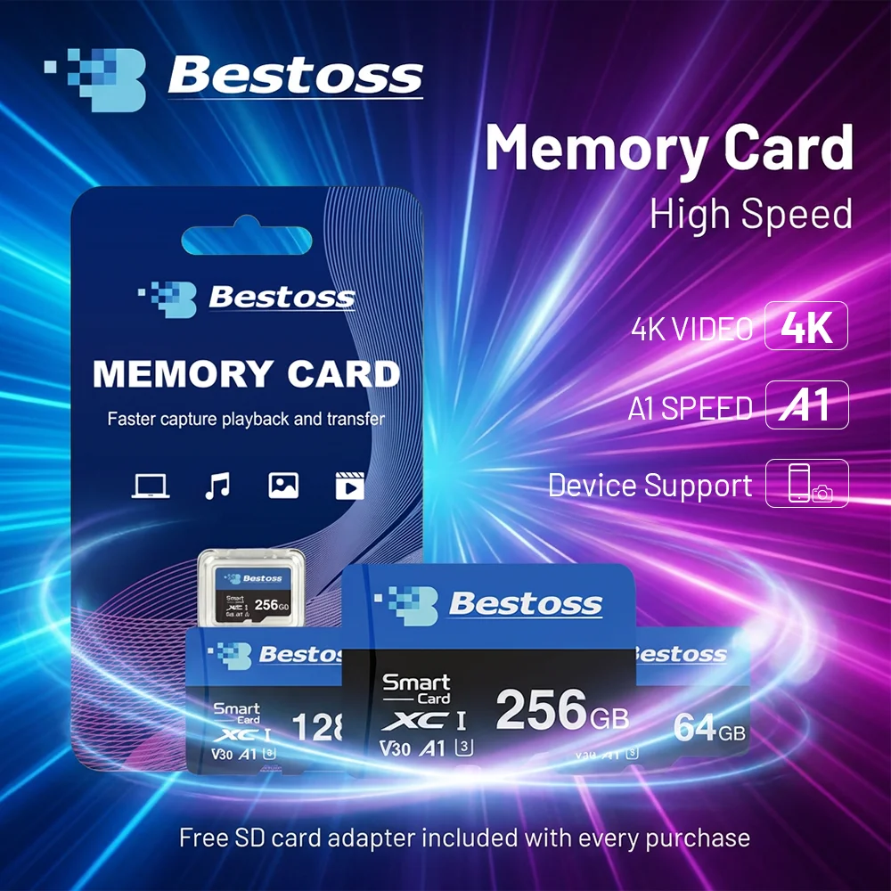 scheda-di-memoria-micro-sd-tf-bestoss-64gb-128gb-256gb-classe-10-a1-u3-v30-ad-alta-velocita-per-smartphone