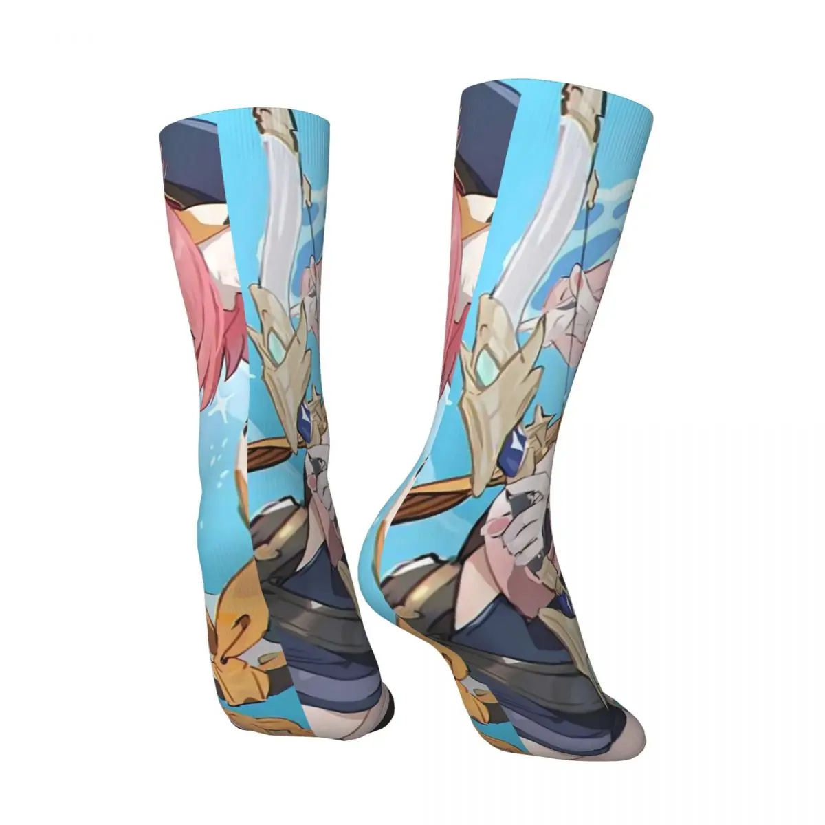 Calcetines de impacto Diona Genshin, medias de invierno bonitas de Anime, calcetines modernos de alta calidad para mujer, calcetines antideslizantes estampados para ciclismo