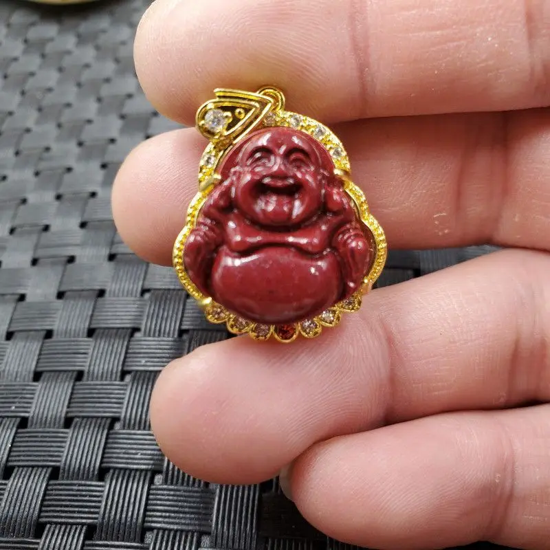 Ornament Pendant Optimization Cinnabar Guanyin Buddha Pendant Jade Pendant