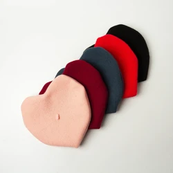 Heart Shape Design Wool Beret Hat Women Fashion Hat