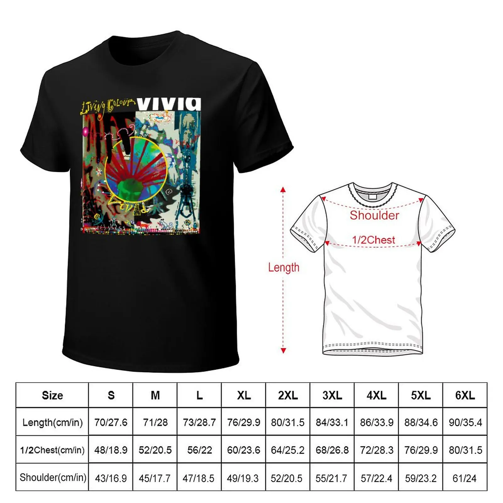 Living colour rock band legend vivid album T-Shirt Dry Fit Athletic Short Sleeve Shirt