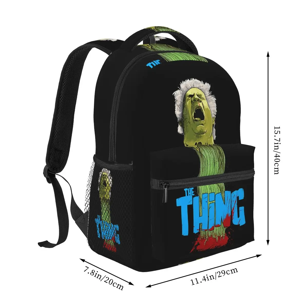 Horror Movie The Thing Backpack Student Boys Girls BookBag Children School Bag Laptop Shoulder Bags for Men Women