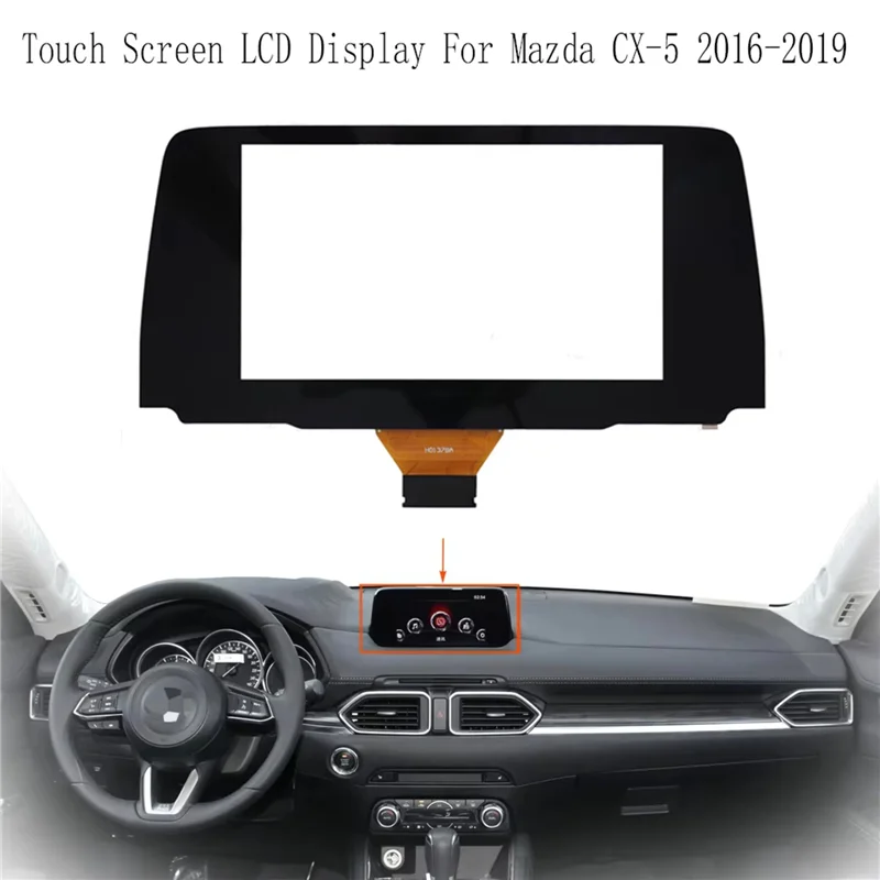 

A73X-Car 7-дюймовый сенсорный экран с дигитайзером, сенсорный ЖК-дисплей для Mazda CX-5 2016-2019, запасные части