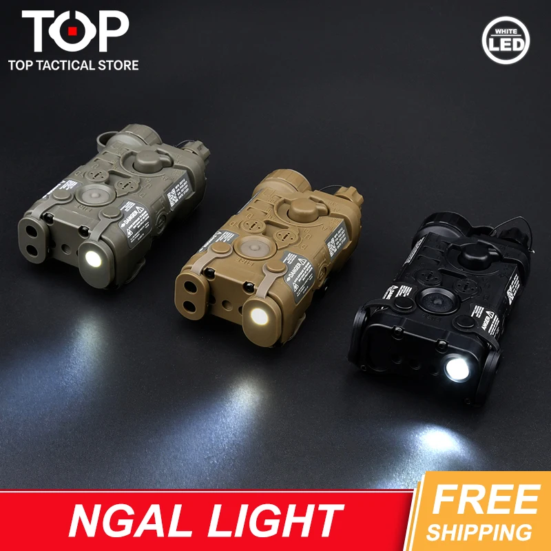 

Airsoft WADSN Tacitcal NGAL Hunting Weapon Light Only White LED Light 200 lumens Rifle Scout Light With Fit 20mm Picatinny Rail