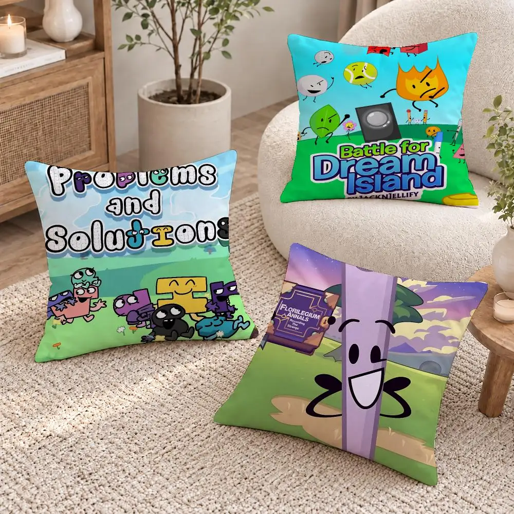 Funny Show Battle for Dream Cushion Cover Short Plush Pillow Cover, Washable Wrinkle-Resistant for Sofa Bedroom Decor Gift