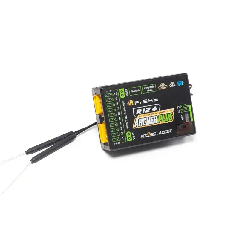 DT23 for FrSky Archer Plus R12+ 12-Ch Receiver 2.4GHz ACCESS/ACCST D16 for Drone Model Aircraft Fixed Wing