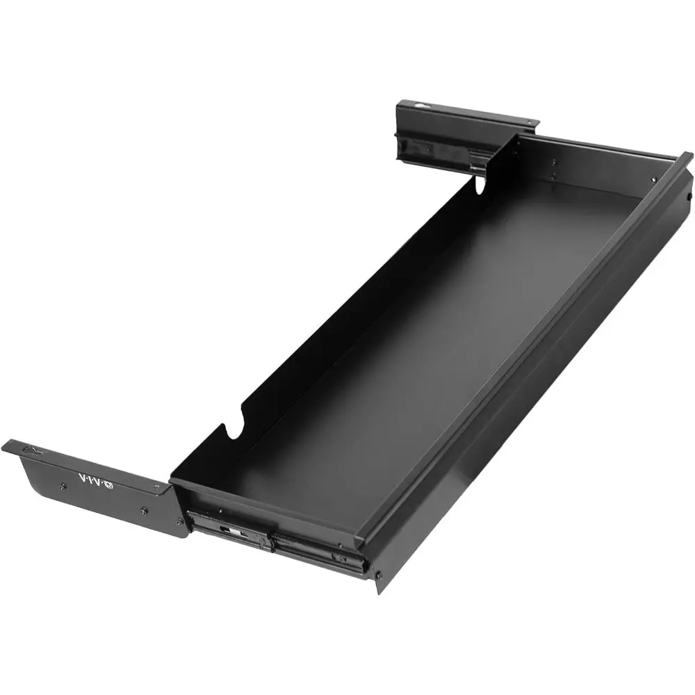 

Large 33 inch Under Desk Slide Out Storage Der Organizer, Black, DESK-DR33-B