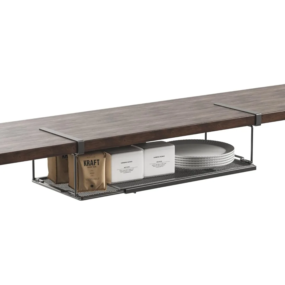 

Under Shelf Organizer, Extendable Under Shelf Storage for Pantry Cabinet, Laundry Room, Shoe Bench, Closet