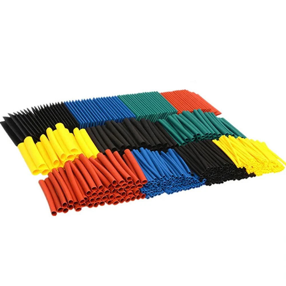 530/580Pcs Eco-Friendly Heat Shrink Tubing Assortment Electrical Insulation Shrink Tube Kit for Diverse Application