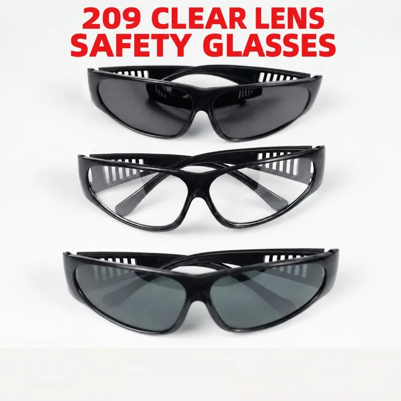 For Glass Lens Welding Spectacles, Plano Industrial Safety Eyewear, Large Frame Dustproof Wind Goggle, Workshop Welder Eye