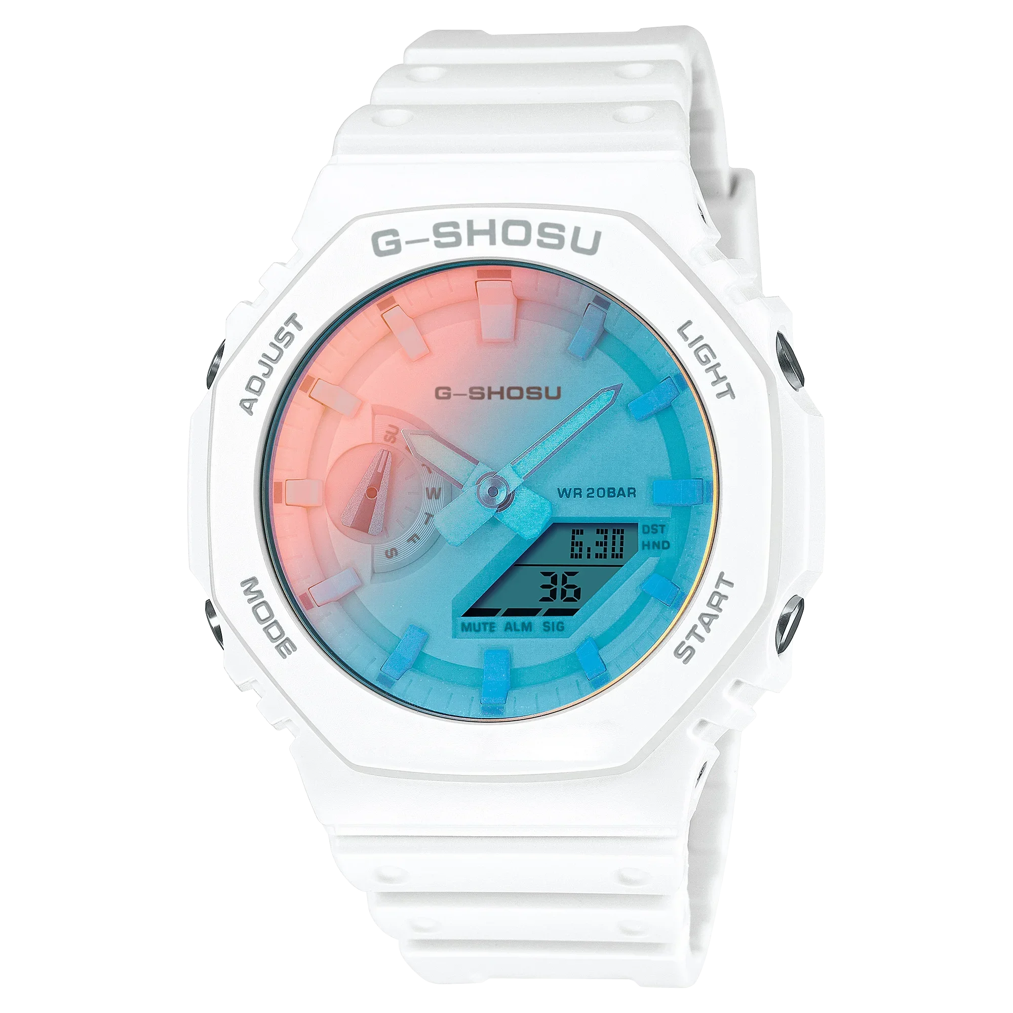 ساعة رقمية رياضية إلكترونية 2100 للرجال إصدار الكتاب الهزلي وظيفة كاملة التوقيت العالمي LED مصباح رفع يدوي تلقائي سلسلة البلوط