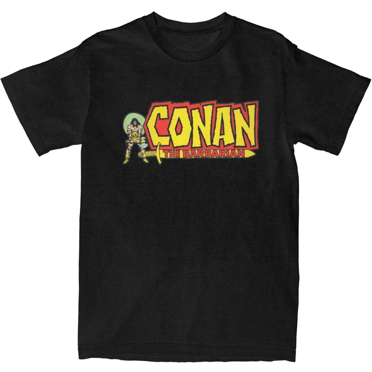 Men Women's Conan The Barbarian Graphic Shirts Outfits Novelty Pure Cotton Cimmerian Warrior T Shirts Tee Clothing All Seasons