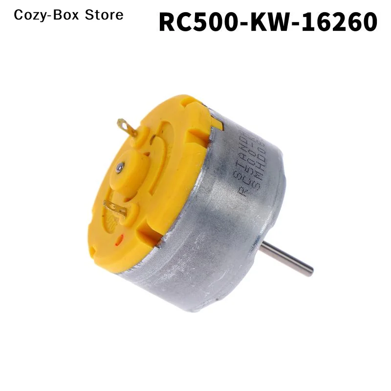 [ZY]Standard Motor RC500-KW/16260 DC 6V 9V 12V Mini 32mm Diameter Round Spindle Motor Long Shaft Sweeper Robot Fragrance Machine