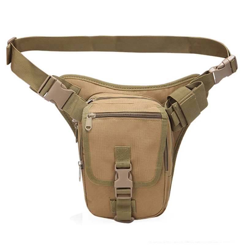 High Quality Men Nylon Assault Waist Pack Fanny Bags Short Pistol Gun Motorcycle Rider Camouflage Male Hip Bum Military Belt Bag