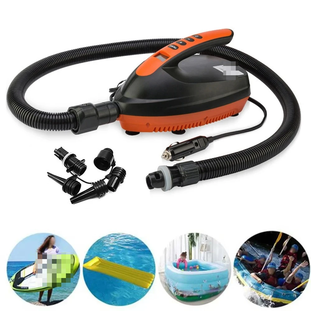 Factory Direct 2026 16PSI Electric Air Pump High Pressure Outdoor Paddle Board Pump for SUP Kayak Air Beds 12V Digital