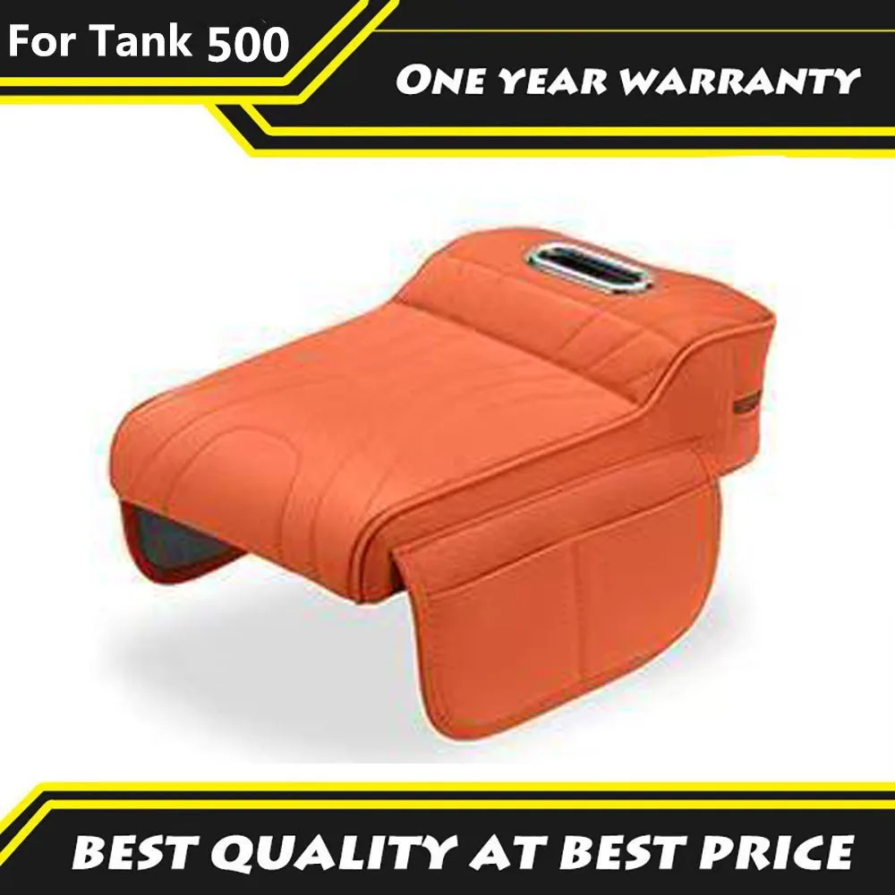 

Fit For Tank 500HI4-T 2024 2025 Central armrest box height pad black knight protective cover car tissue box