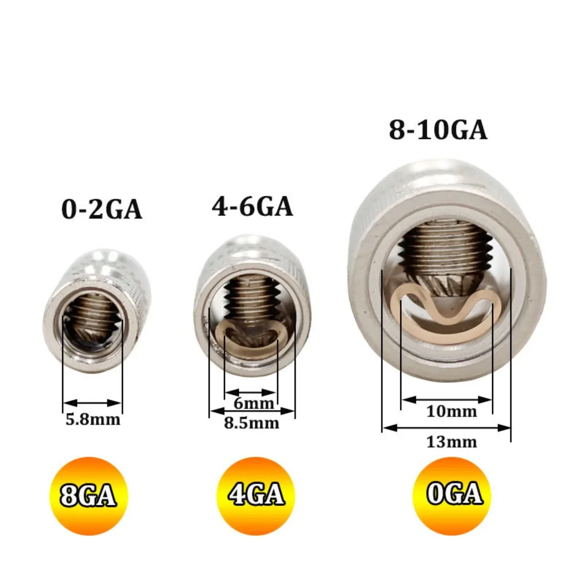 Car Audio Modified Power Cord Extension Terminal, The Line Is Not Long Enough, Splicing Cable Connectors, One Pair