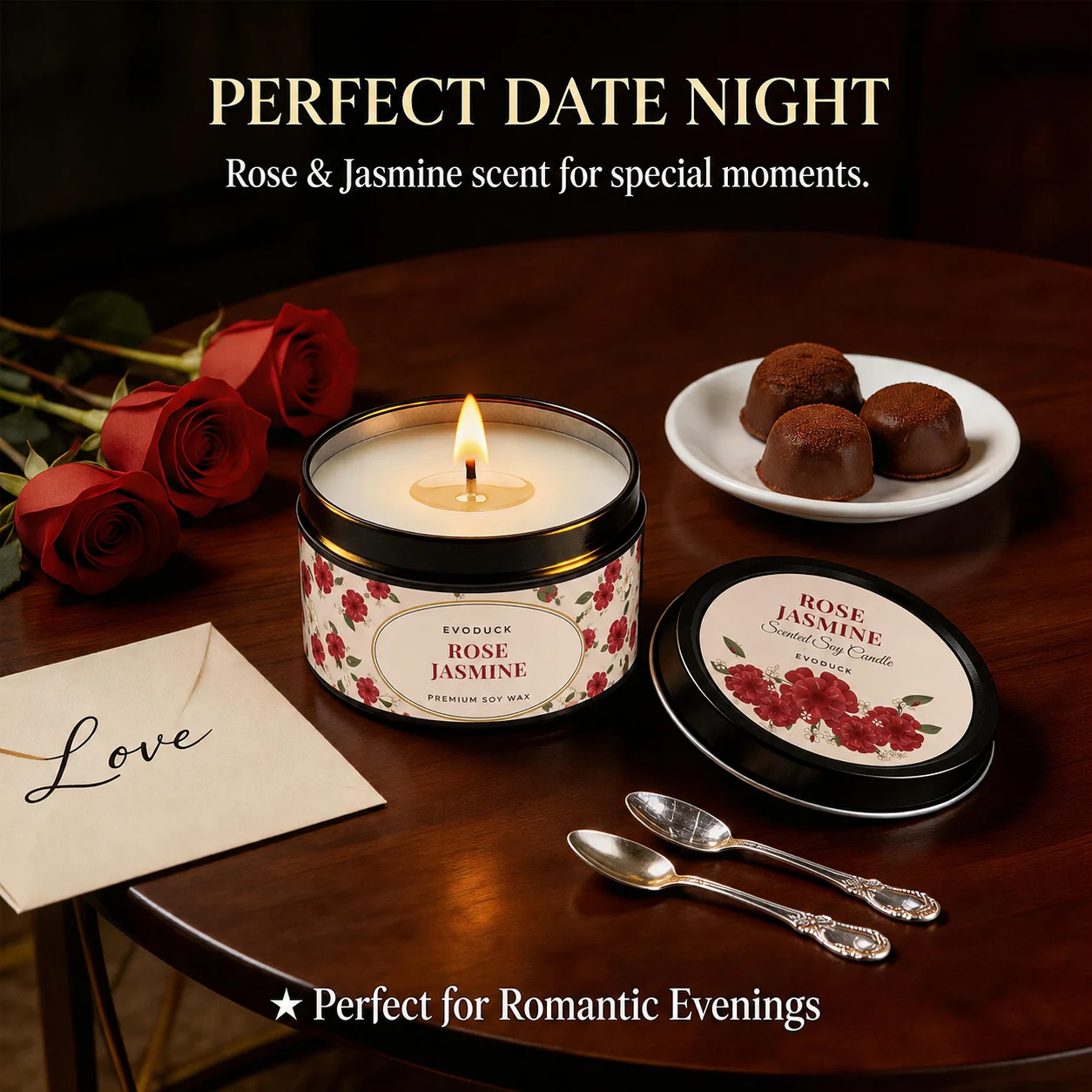 Rose Jasmine Scented Soy Candl - đánh giá và giá Home Fragrance Aroma Set