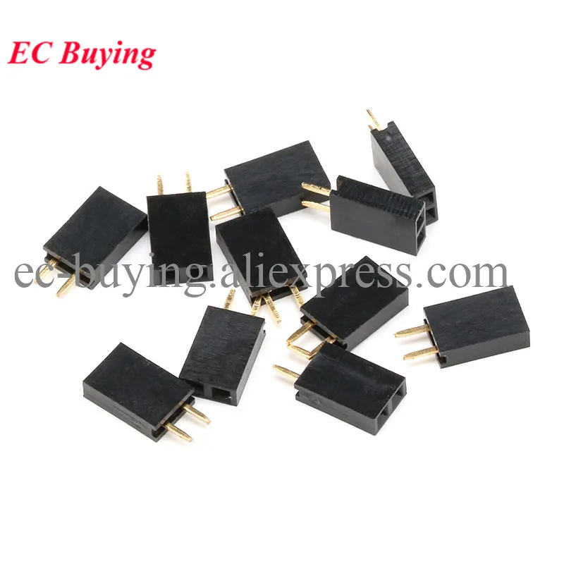 100/10pcs 3Pin Single Row Pin Female Header Socket Pitch 2.54mm 1x3P 1*3 Pin Connector For Arduino