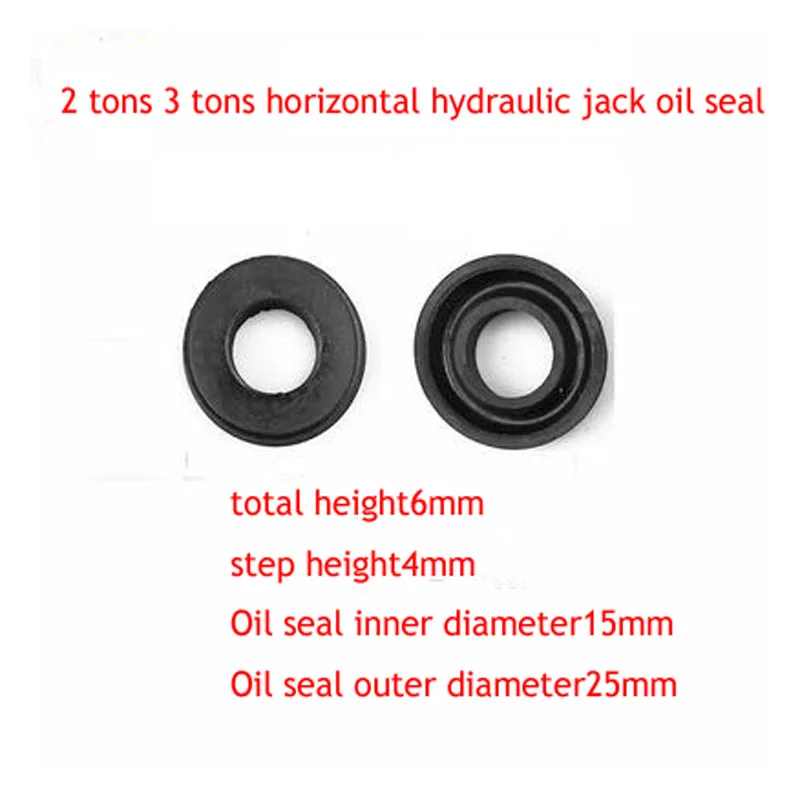 2pc 2 Tons 3 Tons Horizontal Hydraulic Jack Accessories Oil Seal Sealing Ring Soft Rubber Oil Seal