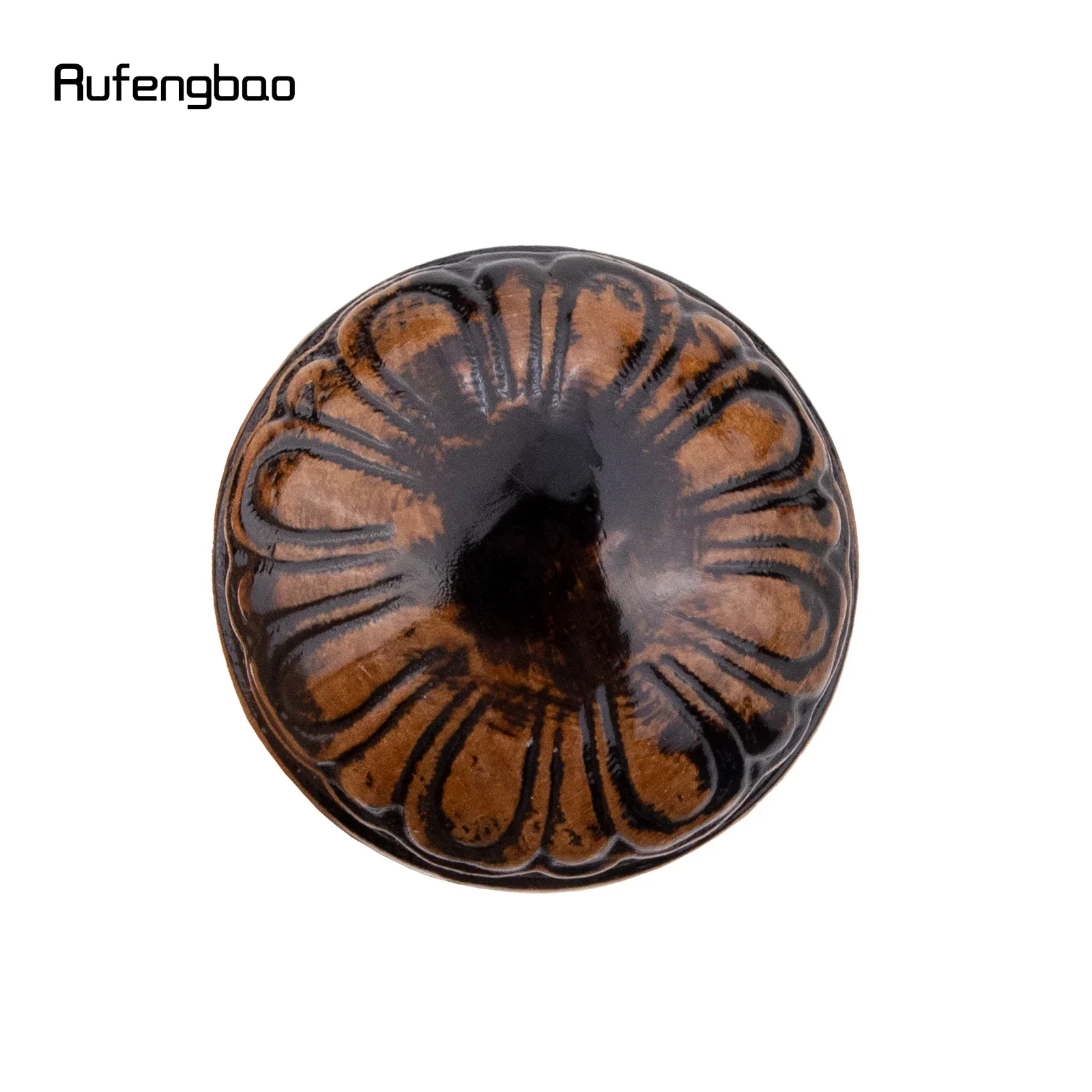 Schwarz Braun Kreative Runde Holz Mode Spazierstock Dekorative Cospaly Holz Gehstock Halloween Mace Zauberstab Crosier 95 cm