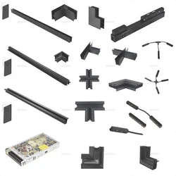 20 Type Magnetic Track Light Any Link And Conductive Module Various Track Accessories