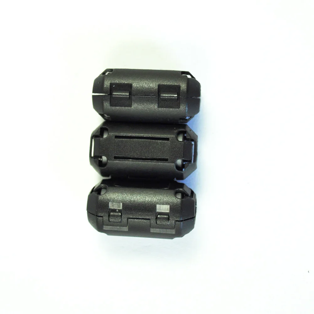 A51I 10 Pcs Movable 7mm Inner Diameter Black Ferrite Core Ring Cable Clip