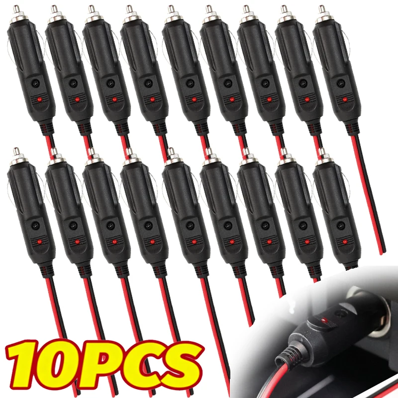 12V 24V Waterproof Power Outlet Connector Cigarette Lighter Plug Adapter 16AWG Marine Boat Vehicle for Automotive Truck RV