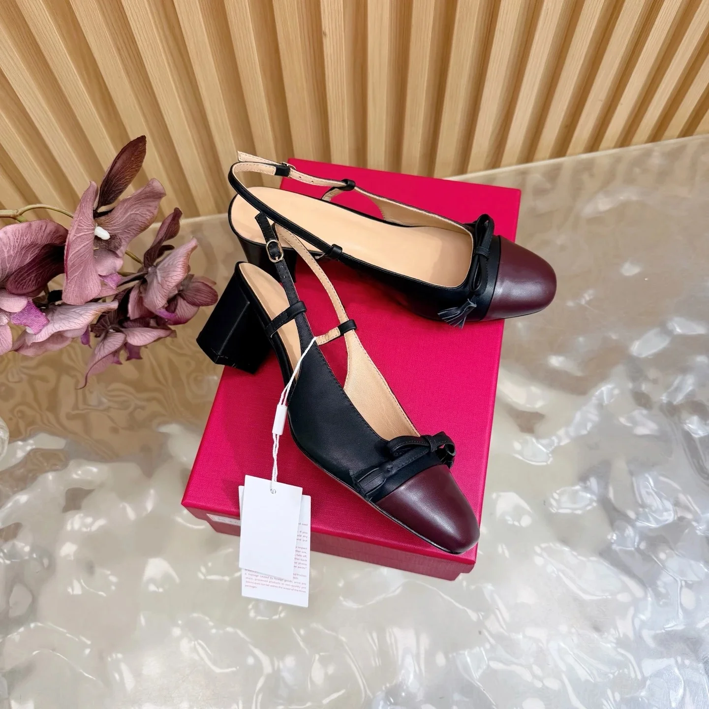 Shoes Women Size35-41 Genuine Leather Pumps Med Heels Flat Platform Sewing Loafers Round Toe Designer Shoes Zapatillas De Mujer