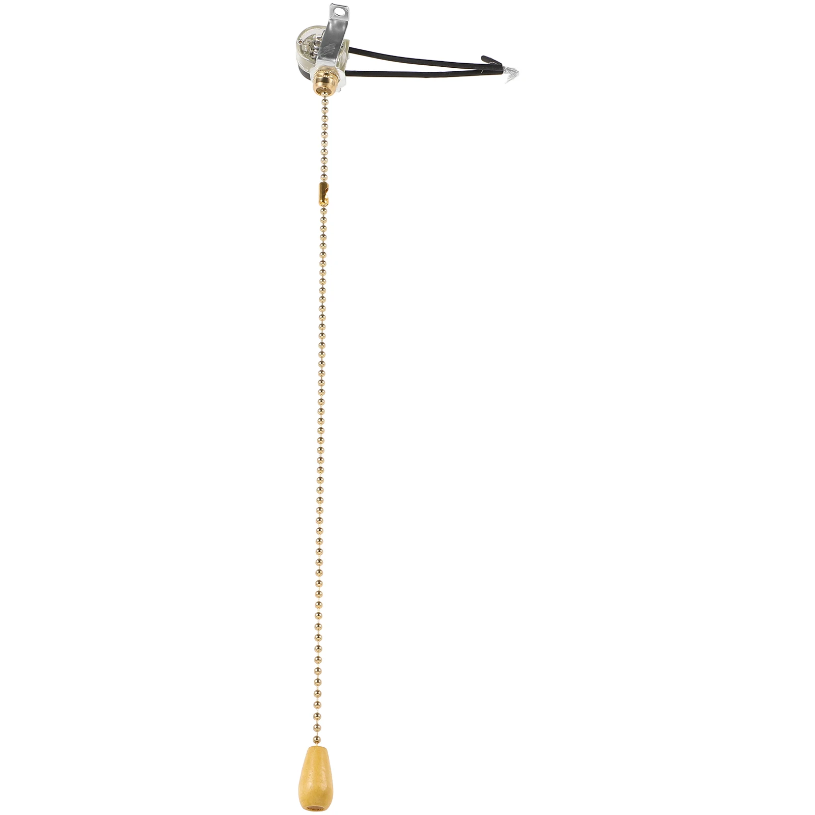 

Light Pull Switch 10A Golden 30cm Silent Cord Lamp Chain Replacement Bathroom Ceiling Switch Durable Practical Home DIY