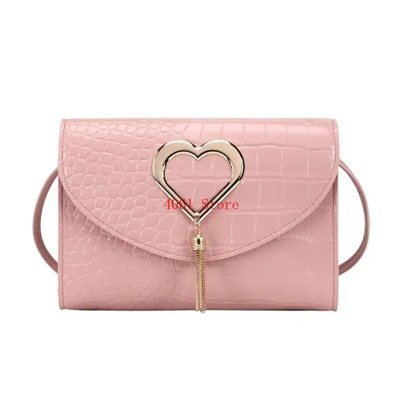 Women Shoulder Bag Heart Pattern Bag Suitable for Shopping & Dating