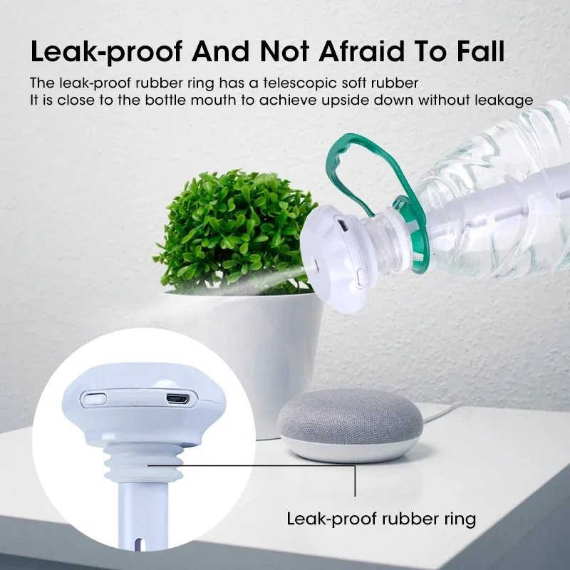 **Portable USB Humidifier Mini Travel Umbrella Cool Mist Spray Air Moisturizer For Home Office Car Bedroom Use**