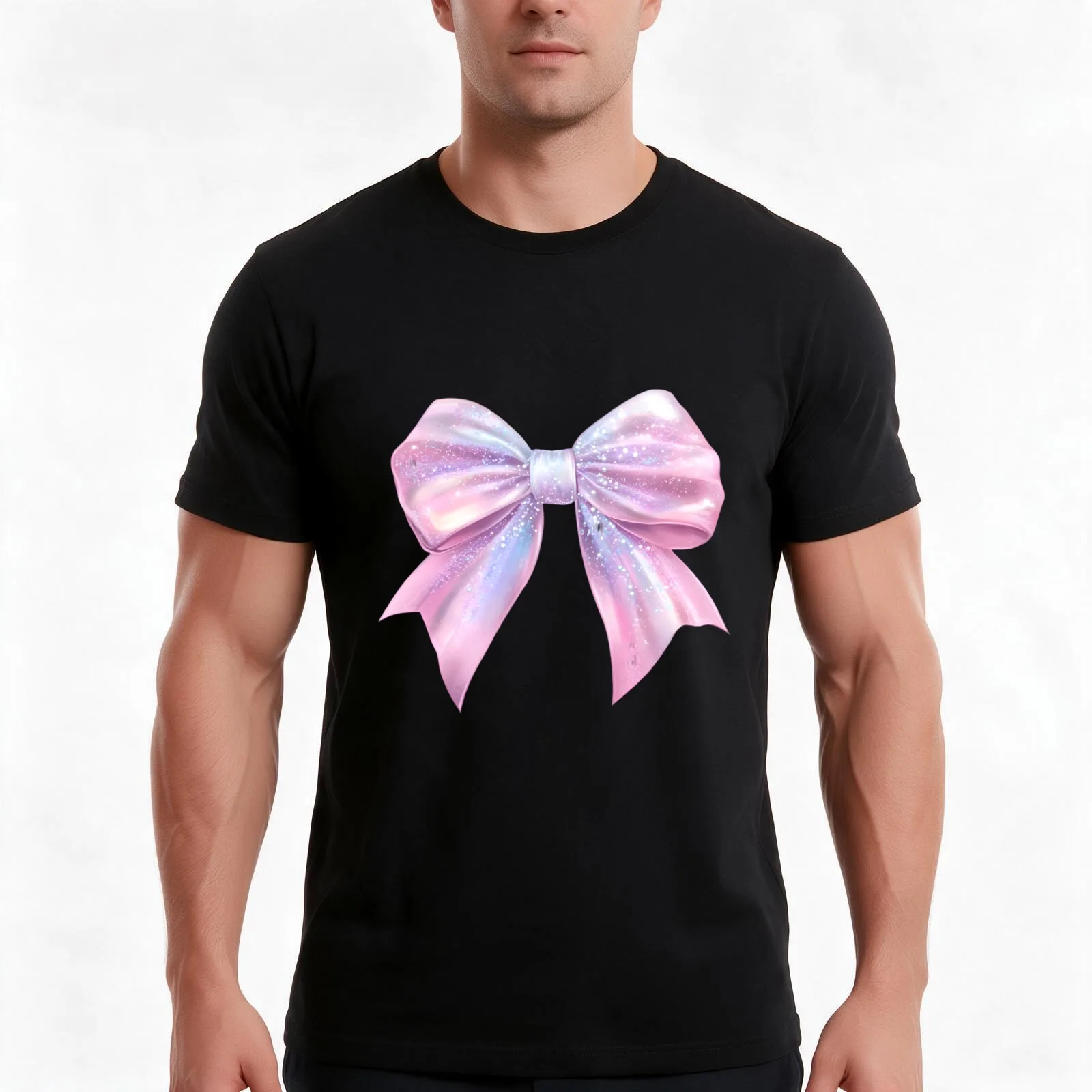 Dolled Up Satin Bow – Coquette Glamour T-Shirt, Summer Casual Cotton Tee, Oversized Streetwear Tops, Vintage Graphic Print