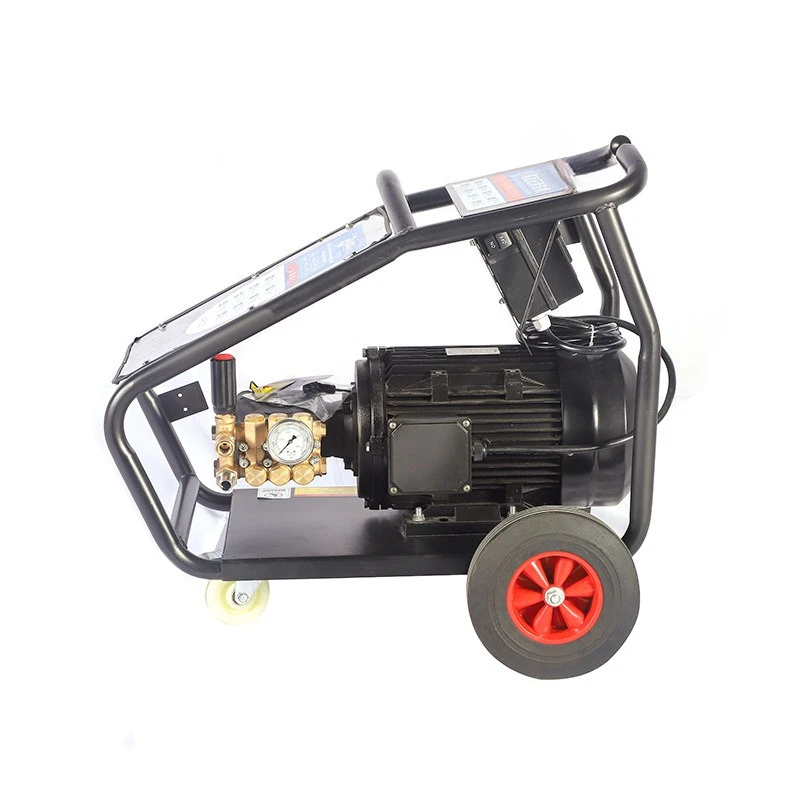 

Ultra-high pressure cleaner 300kg pressure industrial grade commercial imported AR pump water gun 11kW 380V car washing machine